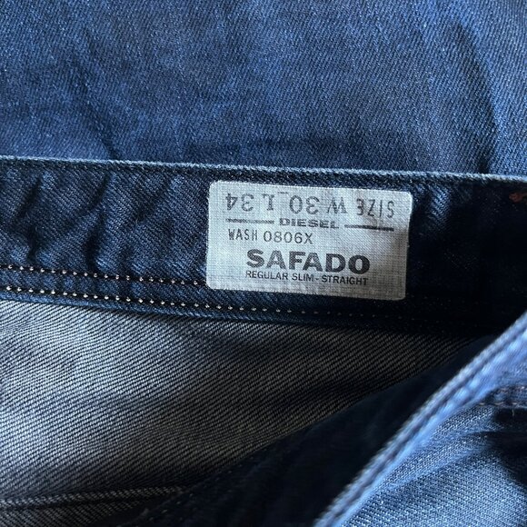 Diesel Safado Slim Straight Button Fly Jeans - Men's Size 30*34(Fit 30*31) - Picture 7 of 13